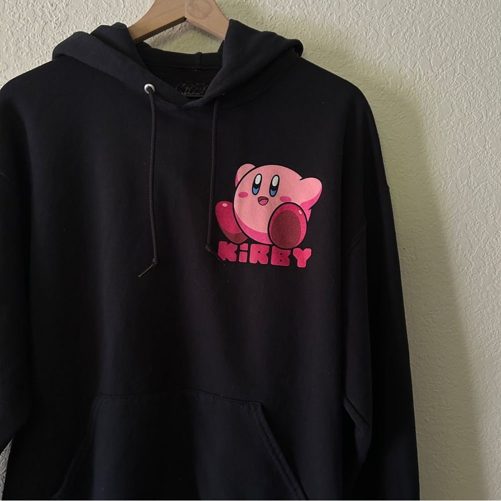 Kirby Hoodie with Pink Graphic – Size Large